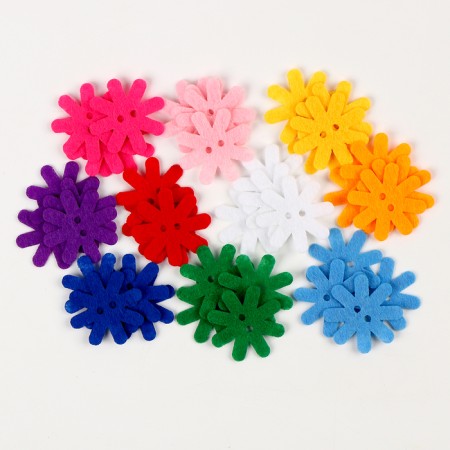 Set for creativity. Bouquet of felt with buttons "Piono"-1
