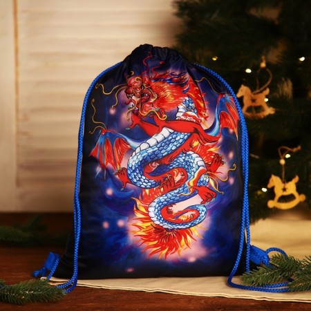 Bag on the lace, the color is blue/multi -colored