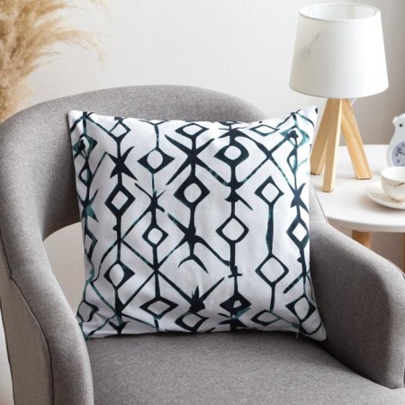Decorative pillowcase 40x40 cm, Ethnos Mint, 100% cotton-3