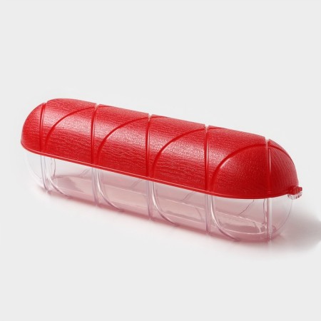 Ricco sausage container 25.8 × 7 × 7 cm, red color-10