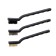 A set of brushes of metal tundra, plastic handles, small, 3 pcs.