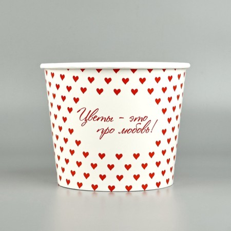 A glass for flowers "About love", 1500 ml-1