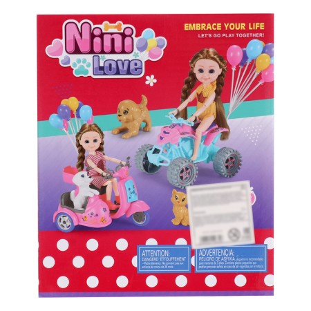 ARINA doll with a motorcycle and accessories, mix-20