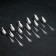 Teaspoon "Wave", h = 14 cm, thickness 1.5 mm