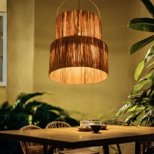 Ceiling lamp from the palm tree 