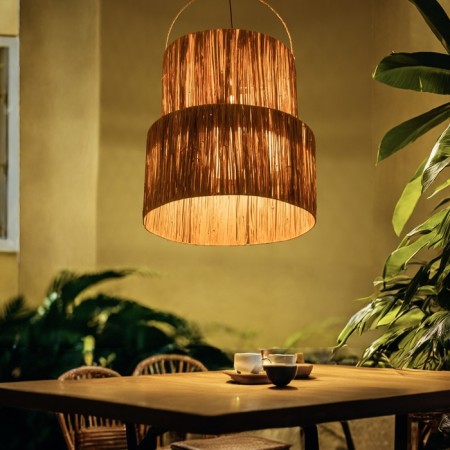 Ceiling lamp from the palm tree "Oka" 1x120W, E27, 60x60x60 cm