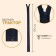 Lightning "Tractor", No. 10, detachable, automatic lock, 100 cm, dark blue color
