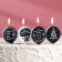 Set of candles 4 pieces "with humor", black and white, 4 × 4.4 cm