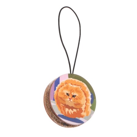 Car suspension Grand Caratt flying cat, wood, felt-2