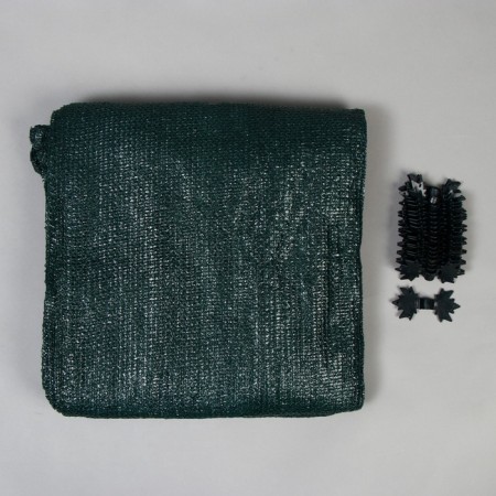 Substracting grid, 5 × 4 m, density 55 g/m², green, in a set 19 clips-15