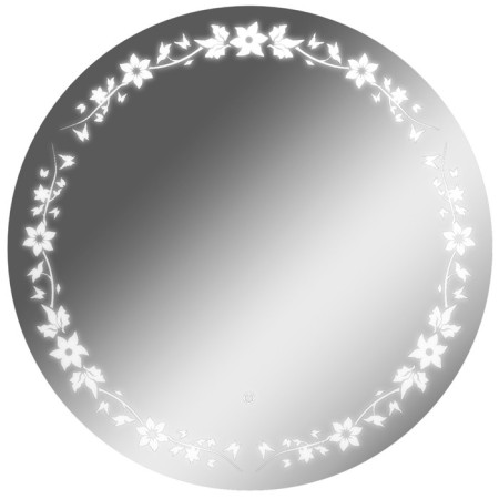 Domino Mirror Amsterdam, size 700x700 mm, with backlight