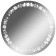 Domino Mirror Amsterdam, size 700x700 mm, with backlight