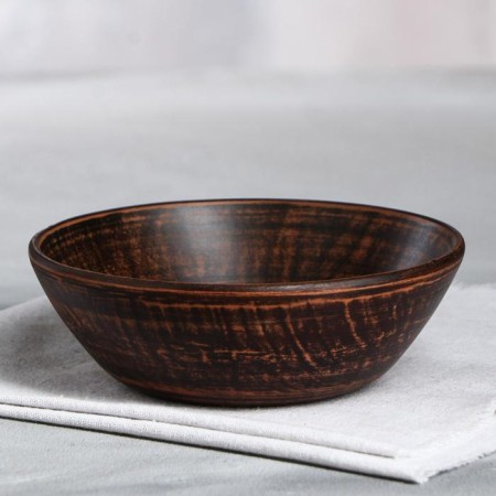 Lira salad bowl, smooth, red clay, 0.5 l