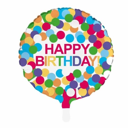 Foil ball 18 "Round Birthday"
