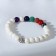 Bracelet Assorted "planets" yin-yang, color with black silver, d = 7 cm