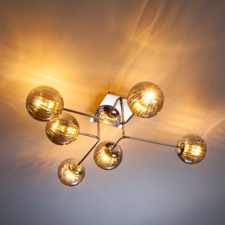 Evita 6x40W E14 chandelier chrome-3