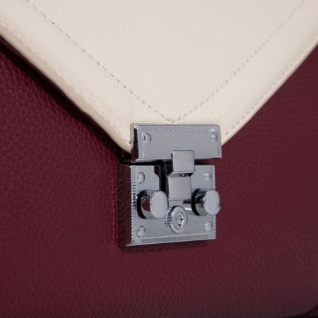 Bag-mixer on the valve, burgundy/beige color-4