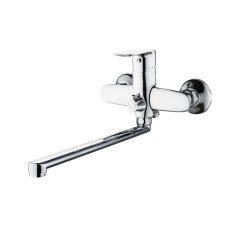 Bath mixer RMS SL133-006E, single-leaf, with shower, rotary surveillance, chrome 434148