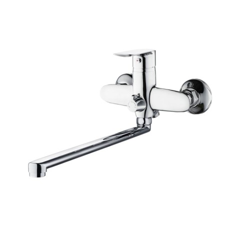 Bath mixer RMS SL133-006E, single-leaf, with shower, rotary surveillance, chrome 434148
