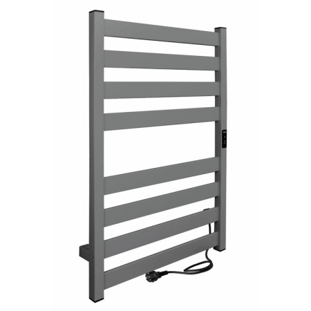 Electric towel Indigo Oktava Slim, 800x500 mm, timer, hidden installation, gray