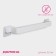 Holder for towels on Velcro Dolyan, 53 cm, white color