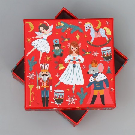 A set of New Year's gift boxes 10 in 1 "Nutcracker", 10 x 10 x 6 - 28 x 28 x 15 cm, New Year-4