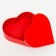 A set of boxes 3 in 1 "heart" red, 28.5 x 26 x 11 - 23.5 x 21 x 8.5 cm