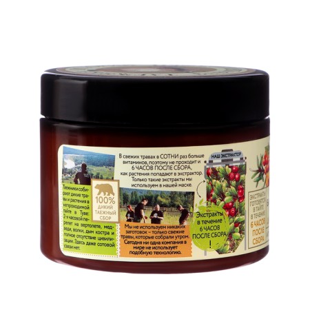 Mask recipes Grandmother Agafia “Wild Hren-Gorchitsa”, basal, 300 ml 4361426-3