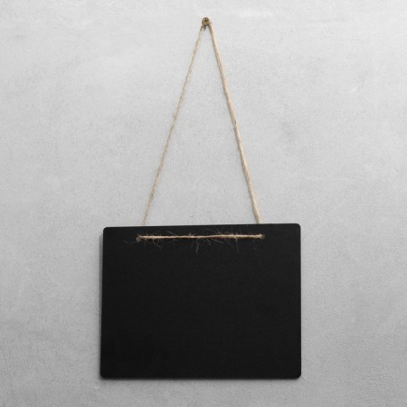 Contact price tag with chalk marker, 20 × 15 cm, black color-2