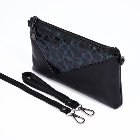 Lightning bag bag, black/green color-5