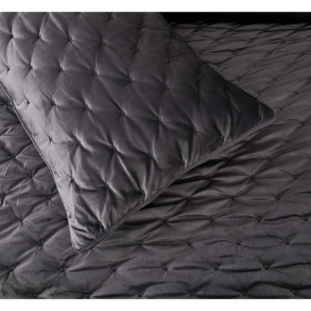 Set: bedspread, pillowcase, size 240x260 cm, 50x70 cm - 2 pcs, color anthracite-2