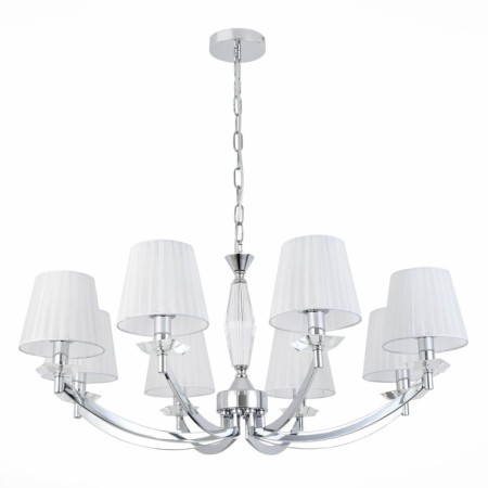 Suspension lamp ST LUCE. SL1756.103.08. Bello. 8x40 watts, E14, 90x90x35 cm, chromium color-5