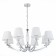 Suspension lamp ST LUCE. SL1756.103.08. Bello. 8x40 watts, E14, 90x90x35 cm, chromium color