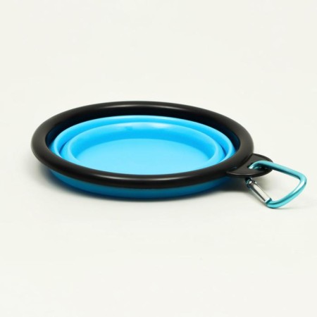 Silicone bowl, folding, 250 ml, 11 cm, blue-5