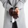 Gloves are female, dimensionless, without insulation, brown color