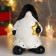 Souvenir ceramics "Santa Claus, peas caftan, black cap, golden star" 15x11x9.5 cm