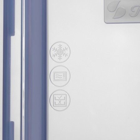 Glass Lockie & Lock Food, 1010 ml, 2 sections, blue cover-5