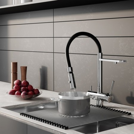 IDDIS ACE kitchen mixer, with filter and flexible pour, chrome-8