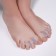 Correctors - separators for the toes, 4 separators, silicone, 10 × 4 cm, pair, white color