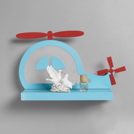 Bra "Helicopter" LED 18W blue 35x25x8cm