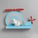 Bra "Helicopter" LED 18W blue 35x25x8cm