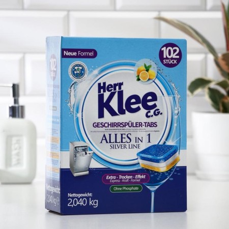 Herr Klee C.G. dishwashers tablets. Silver Line, 102 pcs