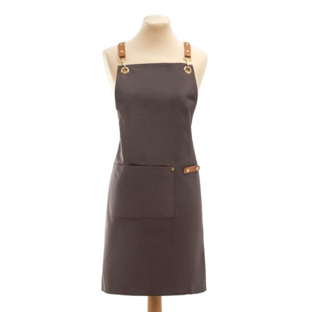 Apron Ethel "Style" Tsv. gray 70 x 78cm, 100% cotton-5