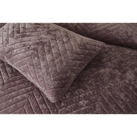 A set with a blanket "Fernand", size 240x260 cm, 50x70 cm - 2 pcs, color ash rose-5