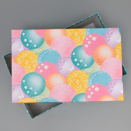 Gift box, packaging, "Happy Birthday", 28 x 18.5 x 11.5 cm-2