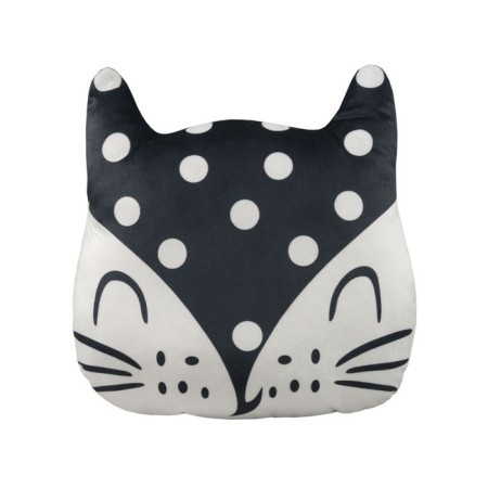 Pillow - toy cat, size 36x32 cm, white color