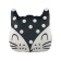 Pillow - toy cat, size 36x32 cm, white color
