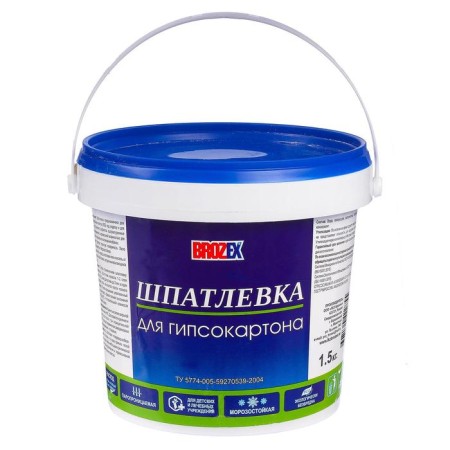 Brozex gypsum plasterboard, 1.5 kg