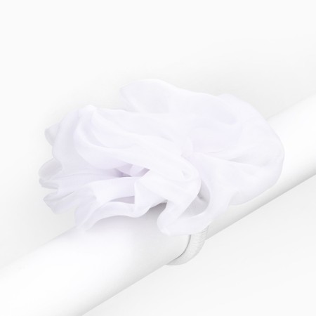 Outlet. Bant for hair on elastic band, white, 13 cm, princesses-4