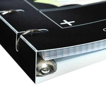 A notebook on rings A5 80 sheets in the Calligrata "Anime" cage, plastic cover, offset unit-4
